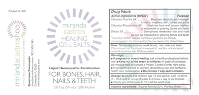 Label (Healing Cell Salts)